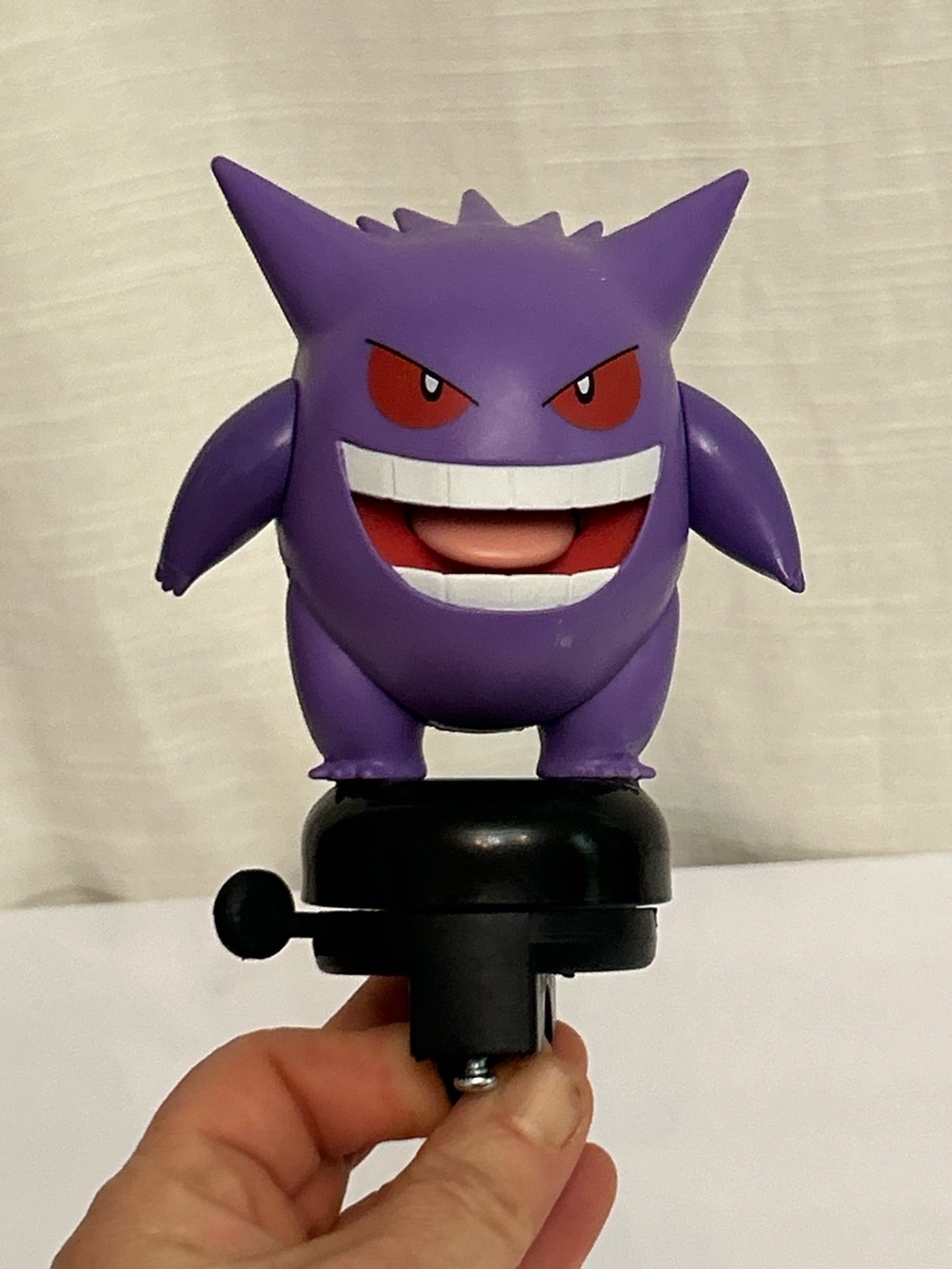 Bike Bell NWT With‎ Upcycled Moveable Gengar Pokemon Toy